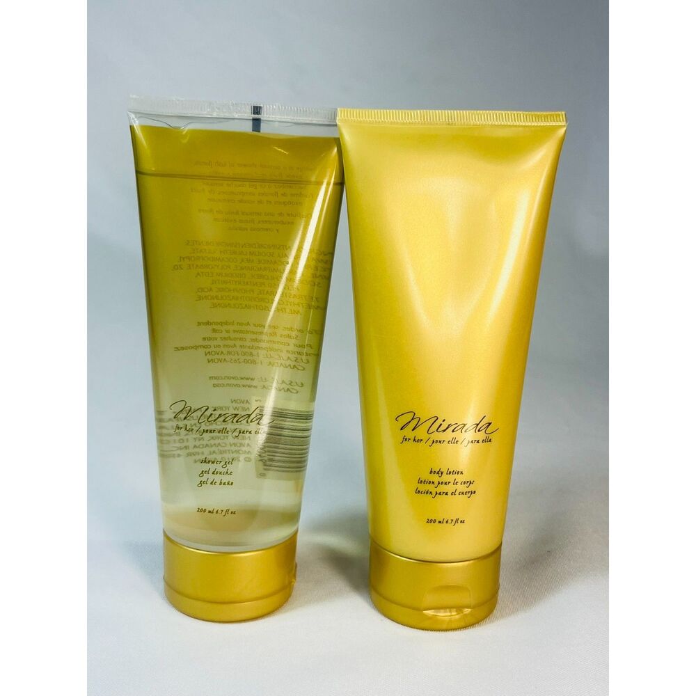 New Avon Mirada Shower Gel Body Lotion 6.7 Ounces